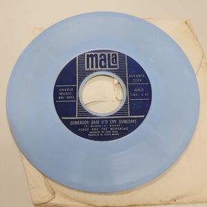 Porgy and the Monarchs Stay Somebody Said I'd Cry Someday Promo 45 RPM Vinyl VTG